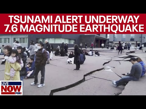 BREAKING: Earthquake Japan: Tsunami warning underway after 7.6 quake strikes | LiveNOW from FOX