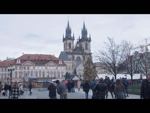 Candles, flowers in Prague for shooting victims