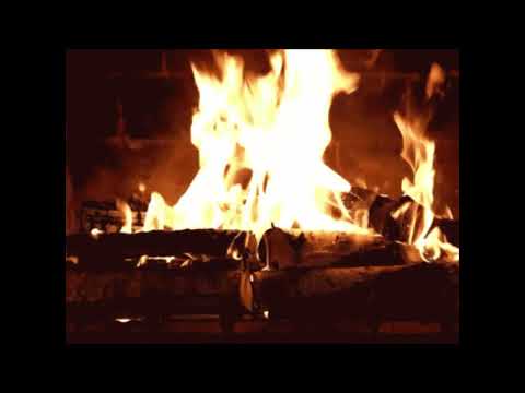 Fireplace ASMR with crackling sound for relaxing - Burning fireplace video - Background for TV