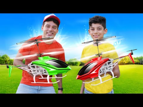 Helicopter and Airplane Playing Challenge with Jason