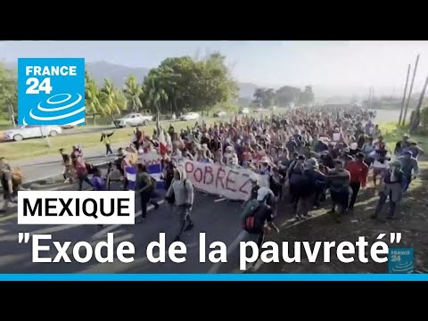 &quot;Exode de la pauvret&eacute;&quot;&nbsp;: des milliers de migrants marchent au Mexique en direction des &Eacute;tats-Unis