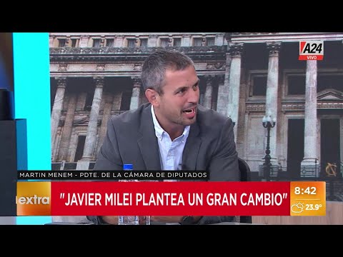 Mart&iacute;n Menem, Pdte. de la C&aacute;mara de Diputado: &quot;Hay un exceso de dinero en la calle&quot;