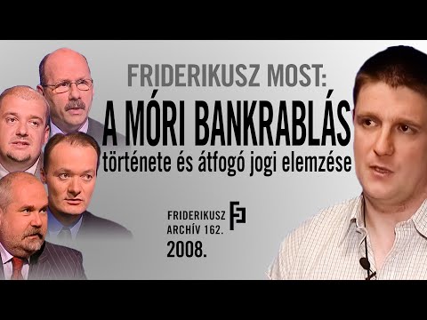 FRIDERIKUSZ MOST: A M&Oacute;RI M&Eacute;SZ&Aacute;RL&Aacute;S T&Ouml;RT&Eacute;NETE &Eacute;S &Aacute;TFOG&Oacute; JOGI ELEMZ&Eacute;SE, 2008. /// F.A.  162.