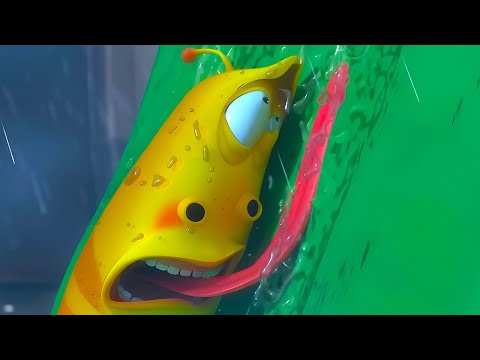 WATER SLIDE! 🛝 💧 🌧️ | LARVA | WildBrain Kids