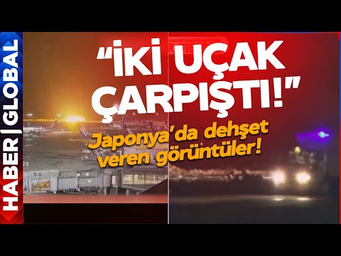 İKİ U&Ccedil;AK &Ccedil;ARPIŞTI! Japonya'daki Kazada Dehşet Veren Detaylar