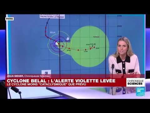 Le cyclone tropical Belal moins &quot;cataclysmique&quot; que pr&eacute;vu &bull; FRANCE 24