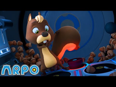 Invasion of the Acorn Snatchers | Baby Daniel and ARPO The Robot | Funny Squirrel Cartoon