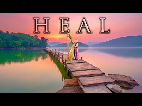 Healing Music 😌 Relaxing Harp Hymns 😌 Mending Waters in 4k