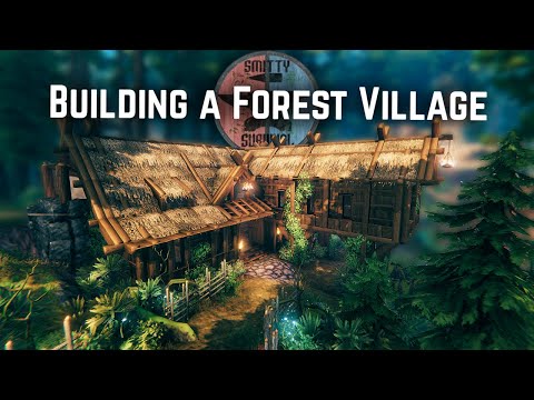 Building The MOST BEAUTIFUL Black Forest Village in Valheim