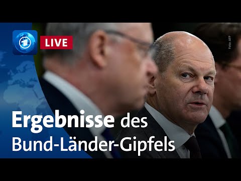 Bundeskanzler Scholz zu Ergebnissen des Bund-L&auml;nder-Gipfels