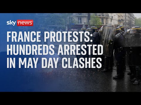 France Protests: Mass arrests and over 100 police officers injured in May Day clashes