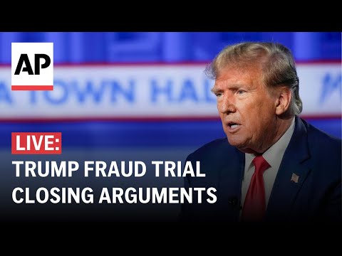 Trump civil fraud trial LIVE: Outside the courthouse in New York