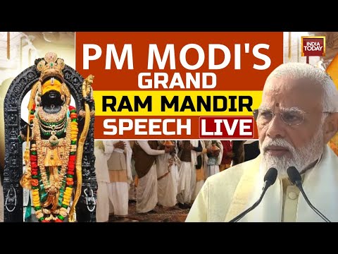 PM Modi's LIVE Speech At Ram Mandir | PM Modi Ram Mandir Pran Prathishtha Speech LIVE | India Today