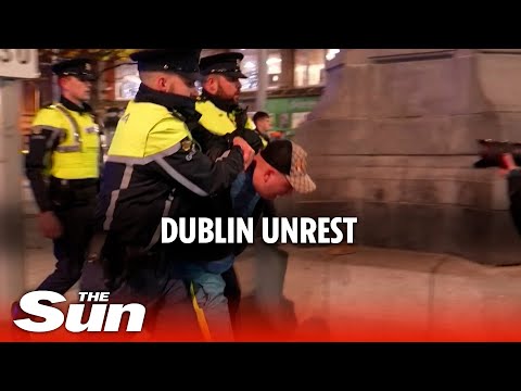 Unrest grips Dublin after stabbing: Heavy police presence as clashes continue