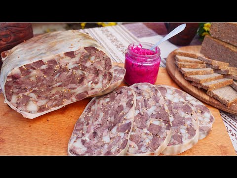 SALTISON (BONES) AND PORK HEAD PATE! BUDGET SNACKS FOR THE HOLIDAY ACCORDING TO GRANDMA'S RECIPE 🎄