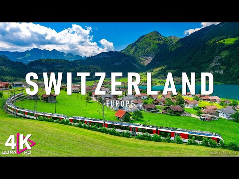 Switzerland 4K - Relaxing Music With Beautiful Natural Landscape - Amazing Nature