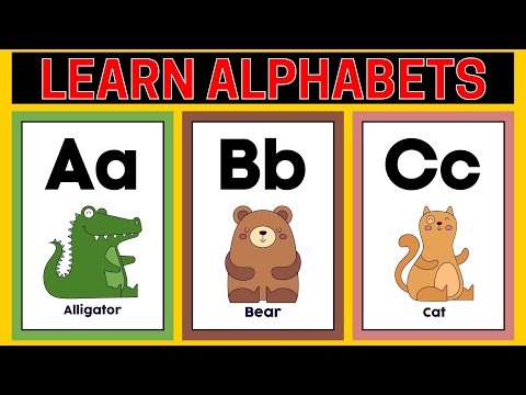 ABCD Flashcards for Toddlers Learning Video |  Alphabets Flashcard animation. ABC with animation.