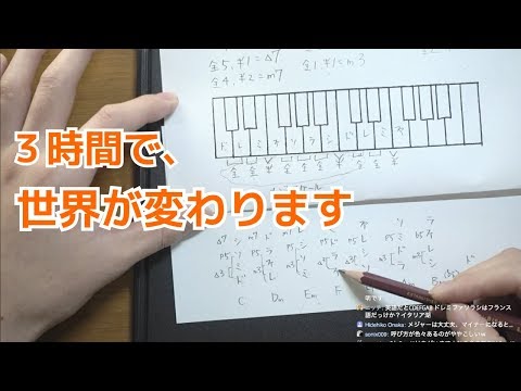 【ゼロから学ぶ音楽理論】この配信でダイアトニックコードまで理解してもらいます