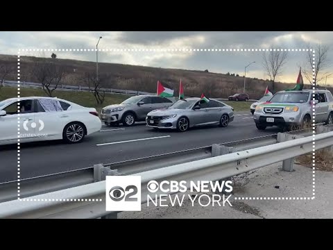 Drivers head to JFK, LaGuardia airports for pro-Palestinian demonstrations