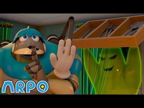 Ghost Don't Wake The BABY! | ARPO The Robot | Funny Kids Cartoons | Kids TV Full Episodes