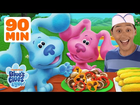 Blue and Josh Eat Food and Play Games! 🌽 w/ Magenta | 90 Minute Compilation | Blue's Clues &amp; You!