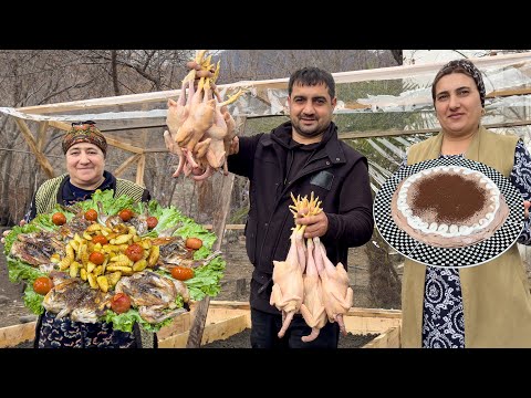 THE BEST WAY TO COOK CHICKENS | GRANDMA IS COOKING A SPECIAL CAKE FROM A FEW INGREDIENTS