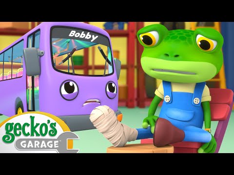 Gecko's Bus Boo Boo | Gecko's Garage | Trucks For Children | Cartoons For Kids