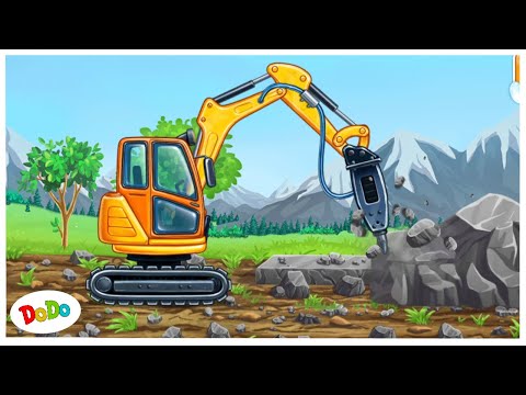 Werkstatt von Bagger gebaut | Kids Videos | Dodo Kindervideo