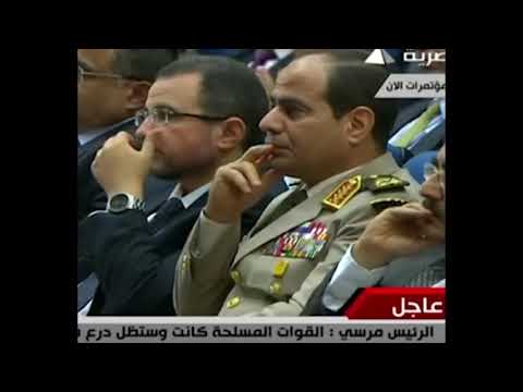 رد فعل السيسي علي خطاب مرسي 2018