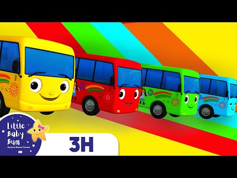 On The Bus With Cute Monster | Little baby Bum | 🚌Wheels on the BUS Songs! | 🚌Nursery Rhymes for Kid