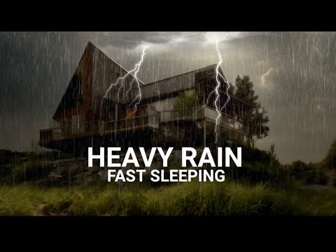 I fell asleep in 5 minutes!! 99% Sleep Relaxing Rain and Thunderstorm Sounds and Relaxation