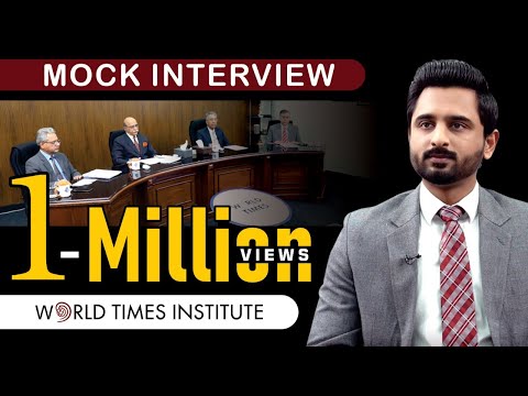 CSS Mock Interview | Muhammad Jawad | World Times Institute | Full Interview