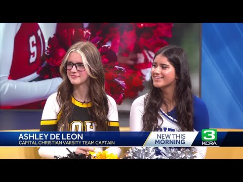 2 Sacramento cheerleaders perform in London New Year's Day Parade