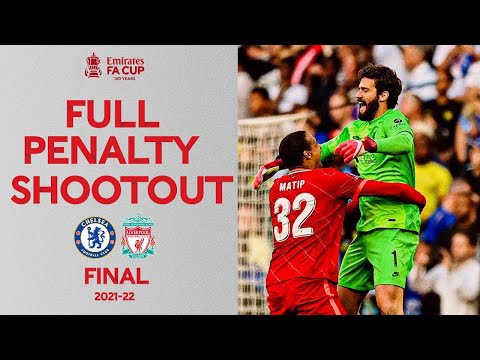 FULL Penalty Shootout &amp;amp; Trophy Lift | Chelsea v Liverpool | Emirates FA Cup Final 21-22