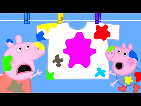 Peppa Pig Gets Mud on Daddy Pig's Clothes | Peppa Pig Official Family Kids Cartoon