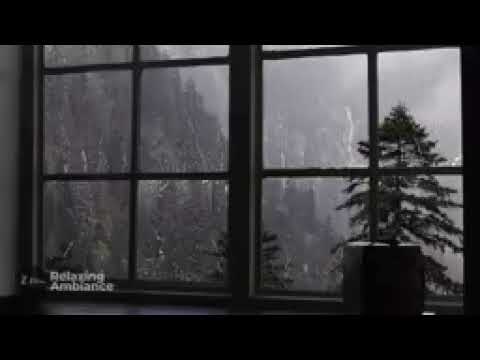 Rain Sound On Window with Thunder Heavy Rain for Sleep,