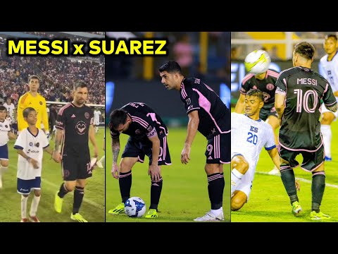 Messi and Suarez first game together for Inter Miami vs El Salvador