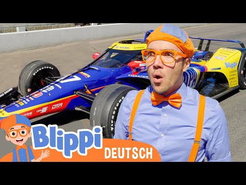 Blippi auf der Rennstrecke | Blippi Deutsch | Abenteuer und Videos f&uuml;r Kinder