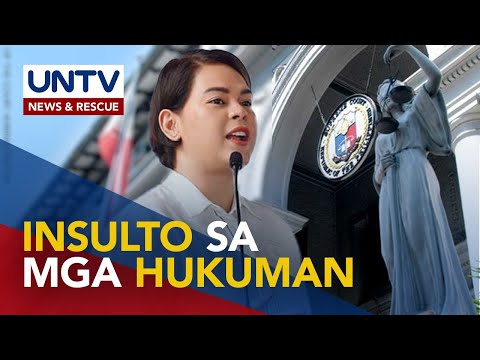 Hakbang ng Kamara sa ICC probe, insulto sa PH courts; posisyon ni PBBM, dapat igalang &amp;ndash; VP Sara