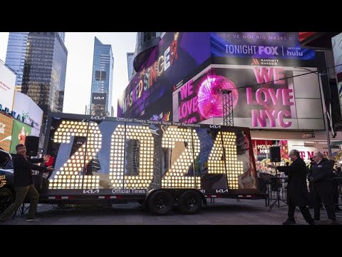 New-York : les illuminations du nouvel an ont &eacute;t&eacute; d&eacute;voil&eacute;es &agrave; Times Square