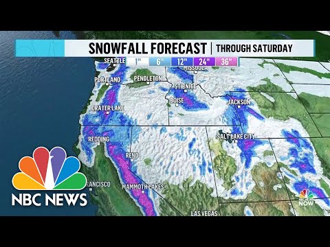 Western States Brace For Up To 10 Feet Of Snow As Winter Storm Rolls In