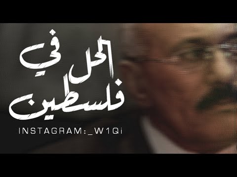 علي عبدالله صالح | الحل في فوهات البندقية | القضية الفلسطينية