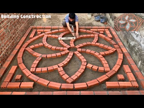 Brick Floor Design | Unique Tile Floor Design Ideas In The Garden As A Play Area