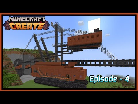 Small Iron Farm &amp; Industrial Excavator in Minecraft Create | Ep.4