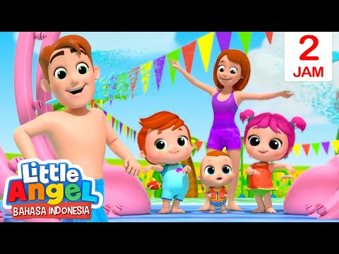 Ayo Bermain di Taman Air | Little Angel Bahasa Indonesia | Kartun Anak Spesial Agustus