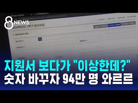 지원서 보다가 &quot;이상한데?&quot;&hellip;숫자 바꾸자 94만 명 '와르르' / SBS 8뉴스