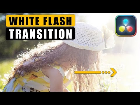 How to Add White FLASH TRANSITION in Davinci Resolve