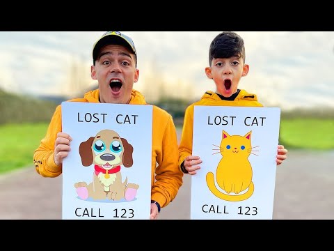 Jason y Alex perdieron a nuestro gato | Cuento infantil sobre mascotas