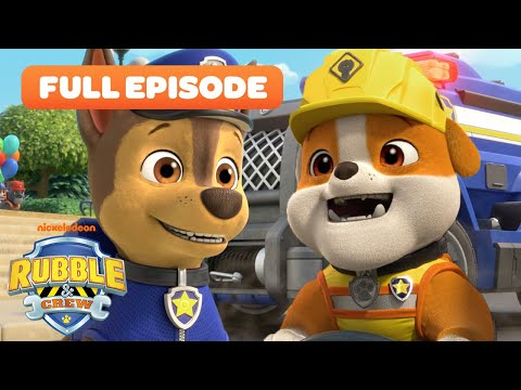 Rubble &amp; Crew and PAW Patrol Chase Are On the Case! | FULL EPISODE | Rubble &amp; Crew