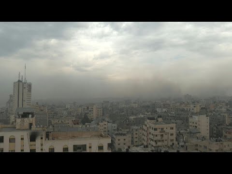 TIMELAPSE: Smoke billows over Gaza City, combats are heard | AFP